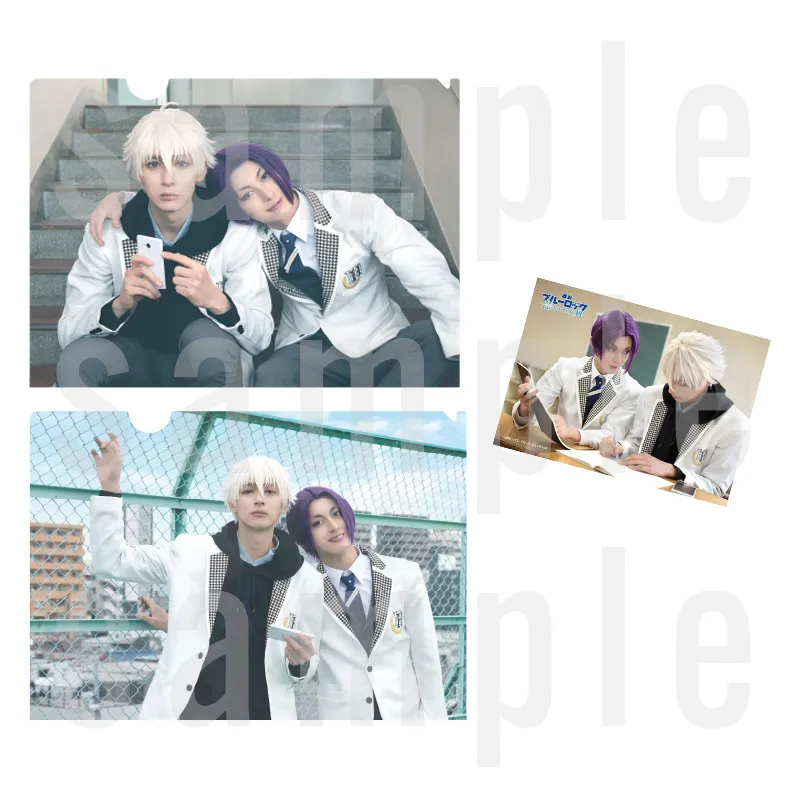 クリアファイル2枚セット&凪・玲王ブロマイド1枚